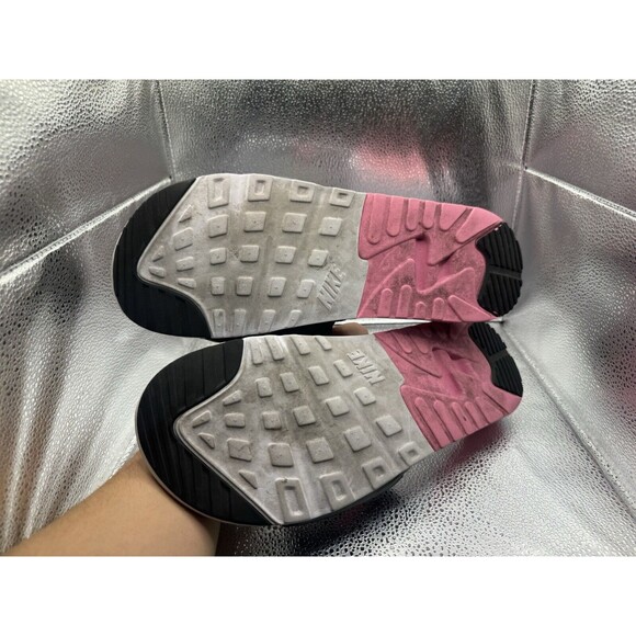 NIKE AIR MAX 90 SLIDES‎ WHITE ROSE PINK SMOKE Sz 15 BQ4635 100 LIGHT INFRARED - Picture 7 of 7